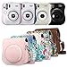 Fintie Protective Case for Fujifilm Instax Mini 25 26 Instant Camera - Premium Vegan Leather Bag Cover with Removable Strap - Vintage Brown