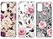 Galaxy S20+ Flower Case, Badalink Floral Pattern Case for Galaxy S20 Plus [ 3-Pack ] Flexible TPU Protective Case with Refreshing Colors, Cute S20+ Skin Shockproof Cover 3pcs Cases for Girls Women