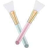 2 PCS Silicone Face Mask Brush,Mask Beauty Tool Soft Silicone Facial Mud Mask Applicator Brush Hairless Body Lotion And Body Butter Applicator Tools Pastel