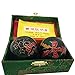 Baoding Balls Chinese health Massage Exercise Stress Balls - Green Dragon & Phoenix #2