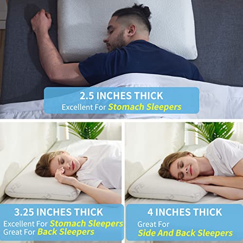 LOFE Cooling Stomach Sleeper Pillow Ultra Slim Pillow for Stomach