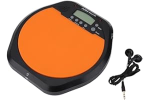 Digital Electronic Drum Training Pad, Built-in Tempo Metronome with Earphone Compatibility, Portable Design for Drummers, Mus
