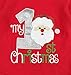 DONWEN Christmas Newborn Infant Baby Boys Clothes My 1st Christmas Rompers Bodysuit Santa Claus Pants with Christmas Hat 9-12 Months
