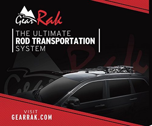 GEAR RAK Low Profile Fishing Rod Transportation System for Car & SUV roof Racks
