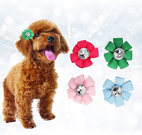 ペット用ヘアリボン 24ピース入り ファッショナブル ミックスカラー ヘアゴムバンド ヘアピン ヘアクリップ ヘアアクセサリー 犬 猫 グルーミングアクセサリー B07vrr94q5 1 300円 人気海外一番 100 品質保証 全品送料無料 即日出荷 Sale開催中