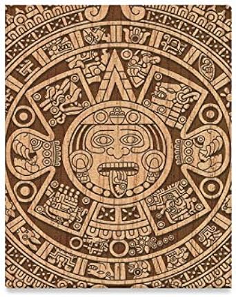 Amazon Com Aztec Mayan Calendar Oil Painting Home Decorative