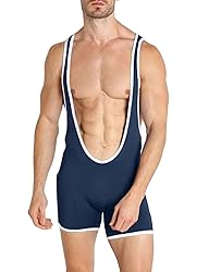 DLSMDOUS Men's Wrestling Singlets Sleeveless