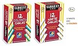 Sargent Art 12-count Colored Dustless Chalk and 12 Count White Dustless Chalk
