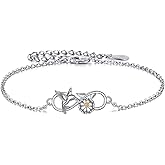 CRMAD 925 Sterling Silver Bracelet for Women Cat/Dragonfly/Ladybug/Star/Hummingbird/Orca/Scottish/Moonstone Bracelet Irish Jewelry