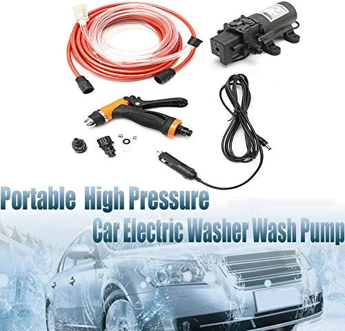 Koueja101 12V 100W 160PSI High Pressure Garden Car Washing Water Spray Cleaning Tool
