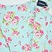 Chicanary Women's Cap Sleeve Vintage Tea Dress with Belt Green Large