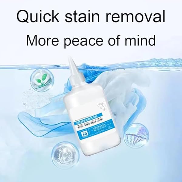 1PCS ACTIVE ENZYME CLOTHING STAIN REMOVER,ACTIVE ENZYMATIC LAUNDRY CLEANING,STUBBORN STAINS CLEANER,CLOTHES OIL STAIN REMOVER,WHITE SHIRT GUARDIAN, LAZY LAUNDRY ARTIFACT