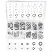 Accessbuy™ Stainless Steel Flat Washers Metric Flat & Lock Washers 3/8 5/16 1/4 1/8 3/16 Hardware Gasket Assortment Kit,350-Piece