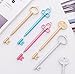 20 Pieces Novelty Key Style 0.5 mm Gel Ink Pen, Magnolora Creative Office Stationary School Supplies Fine Point Ballpoint Black Ink Gel Pen, Random Color