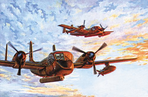 Roden Grumman OV-1B Mohawk Airplane Model Kit