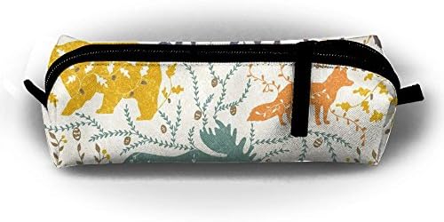 CHC40 Bucketfeet Mountain Animals Pencil Case Cosmetic Bag Coin Pen Holder Stationery Pouch Zipper Makeup Storage