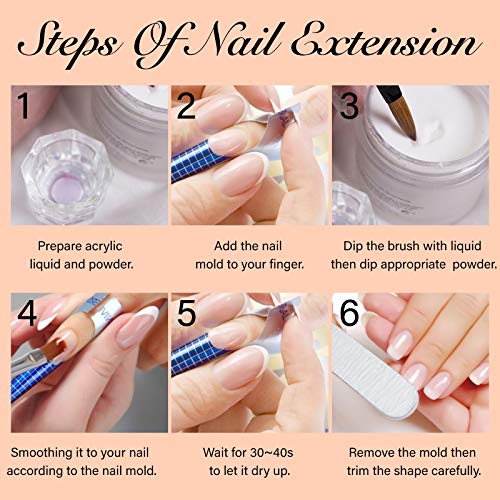 CHICFAN Nude Acrylic Powder for Nail Extension & Encapsulation - 4.23 oz/Gift Box