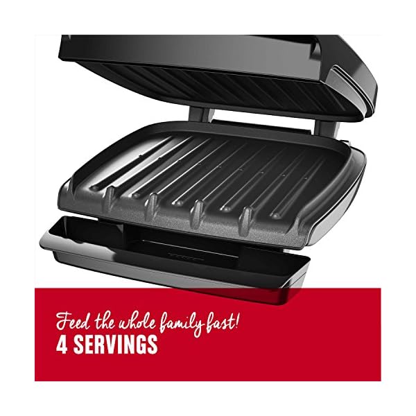 Foreman GR340FB 4Serving Classic Plate Electric Indoor Grill