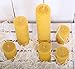 Set of 6 Handmade Beeswax Candles Big Size 10.2in 6.7in and 3.14in Best for Gift and Home Decor 100% Pure Quality