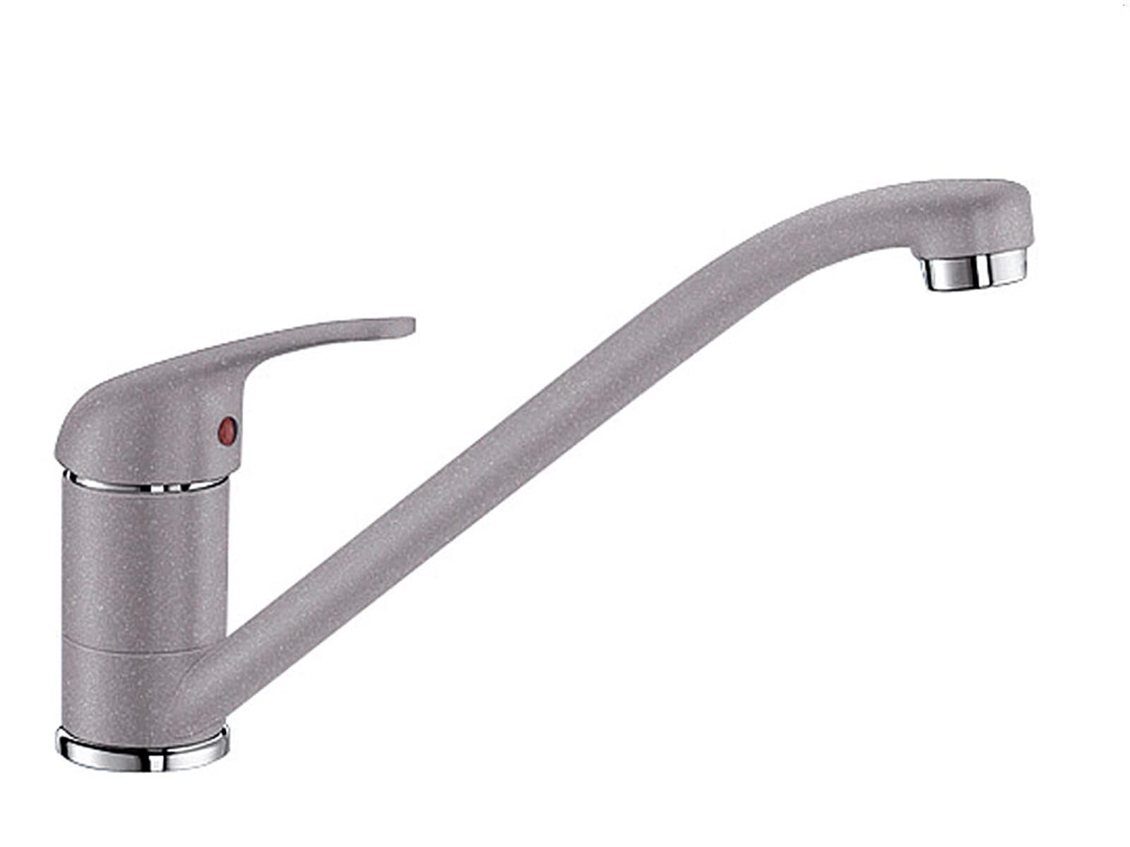 BLANCO DARAS – High-Pressure Kitchen Tap – Compact Entry-Level Model in Classic Design with High, Long Spout – Alumetallic – 517722 — image 1