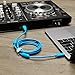 DJ TechTools Chroma Cables: Audio Optimized 1.5M USB-C to USB-B Cable with 56K Resistor (Blue, 1.5m)