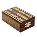ShalinIndia Cribbage Boards and Pegs Set with Storage - 5 inches by 3 inches by 2 inches - Great Gift for Adults