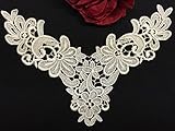 2 Pieces, Flower Pedal Victorian Yoke Lace, Ivory, 6.5