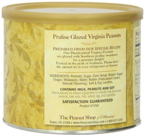 The Peanut Shop of Williamsburg Praline Glazed Virginia Peanuts, 12-Ounce Tin - Thumbnail 5