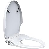 SmartWhale Bidet Toilet Seat, Elongated Non-Electric Bidet Seat, Dual-Nozzle, Rear/Feminine Wash, Adjustable Water Pressure,