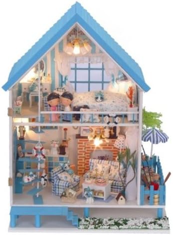 Amazon 手作りキット 柔らかい雰囲気の可愛い木製ミニチュアドールハウス ハウス おもちゃ