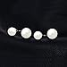 JewelryPalace 6-8mm Freshwater Cultured Pearl Button Ball Dangle Front and Jackets Earrings 925 Sterling Silver