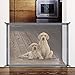 Accmor Magic Gate, Portable Folding Pet Safety Gate Mesh Magic Gate for Dogs with Removable Hook, Pet Safety Enclosure Install Anywhere