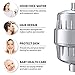 Nepwiz 20 Stage Brushed Nickel Shower Filter with Vitamin C for Hard Water - 2 Cartridges Include - High Output Shower Water Filter Removes Chlorine