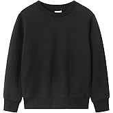 Spring&Gege Youth Basic Sport Crewneck Pullover Sweatshirts for Children（3-14 Years）