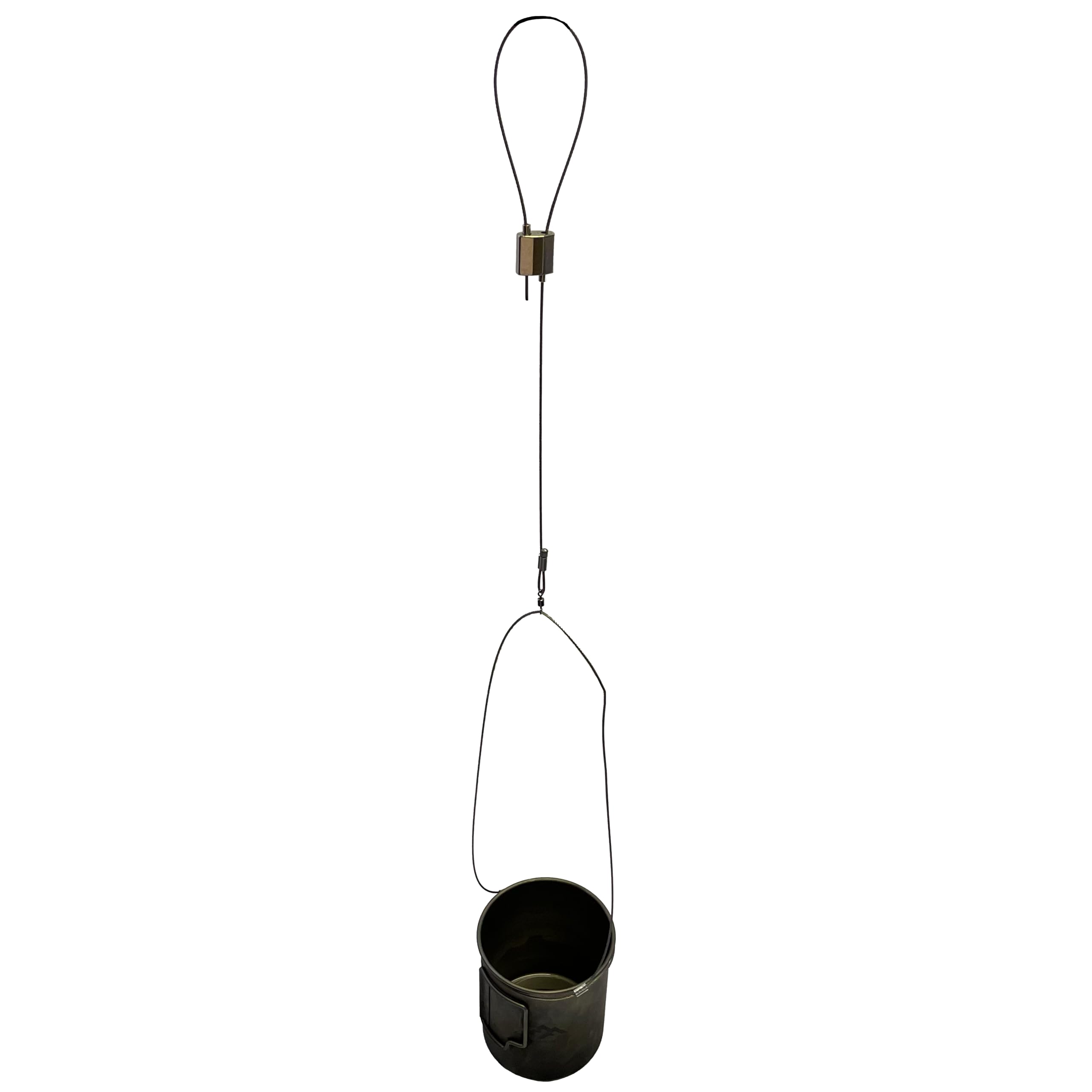 TrailGrip Hanger™ | Adjustable Size Water Bottles & Pots Bail Handle | Stainless Steel Bushcraft, Camping, Hiking Bottle Hangers | Fish Mouth Hanging Spreader | Bottle Hanging Hook System