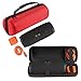 Faylapa Hard Case for JBL Charge 3 Wireless Bluetooth Speaker Travel Carrying Storage Bag - Fit USB Cable and Charger (Red)