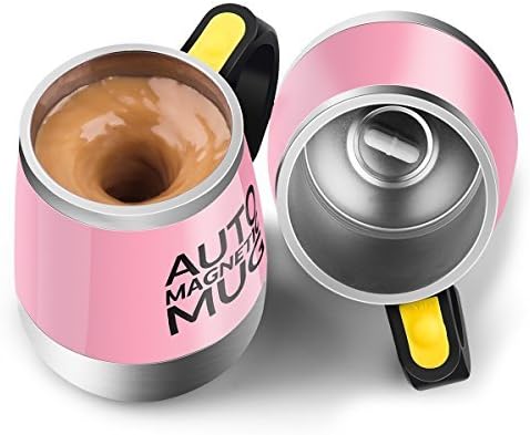 [Update] Self Stirring Mug Auto Self Mixing Stainless Steel Cup for Coffee Tea Milk Hot Chocolate Shaker Mixing Mug for Home Office Kitchen Travel Cup Mug (450ml/15.2oz)