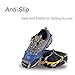 OuterStar Traction Cleats Ice Snow Grips Anti Slip 13 Stainless Steel Spikes Crampons Footwear M/L
