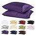DreamHome Satin Standard Pillowcase, Purple, Pair