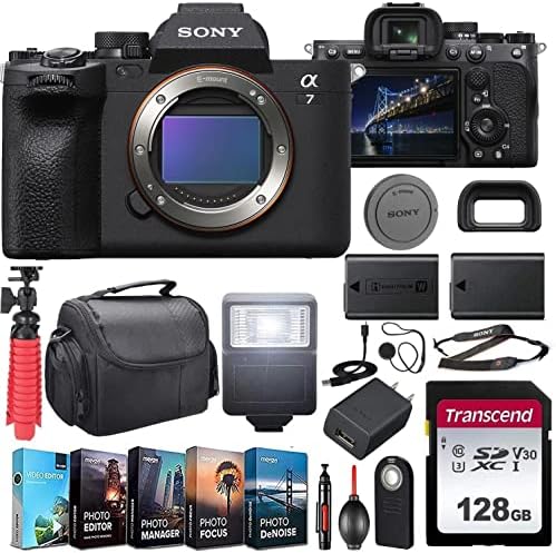 Sony a7 IV Mirrorless Camera (ILCE-7M4/B) Body Kit with Extra Battery ...