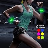 Higo LED Slap Armband Light up Slap Wrap Bracelets Glowing Snap Wrist Bands for Running with Color Box Package, 100% Quality Guarantee (Green)