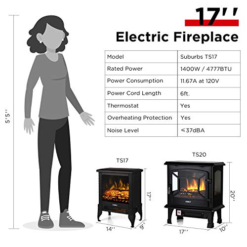 Turbro Electric Fireplace TS17 - Image 6