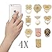 Phone Holder,xhorizon(TM)XH8 4-Pack Universal Luxury [Kickstand][Re-Usable] Metal Stainless Cell Phone and Tablets Anti Drop Ring Stand with Diamonds for iPhone iPod iPad Samsung HTC Sony and More