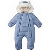 AiWMGL Baby Girls Boys Snowsuit Newborn Winter Clothes Jumpsuit Romper Infant Hooded Fleece Coat Jacket Outwear
