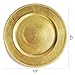 Tiger Chef Round Charger Plates Gold Beaded Dinner Chargers - 13-inch Wedding Charger Plates (24 Pack)
