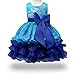 ONECEMORE 2-8T Princess Girl Pageant Party Tulle Lace Dress with Sleeveless