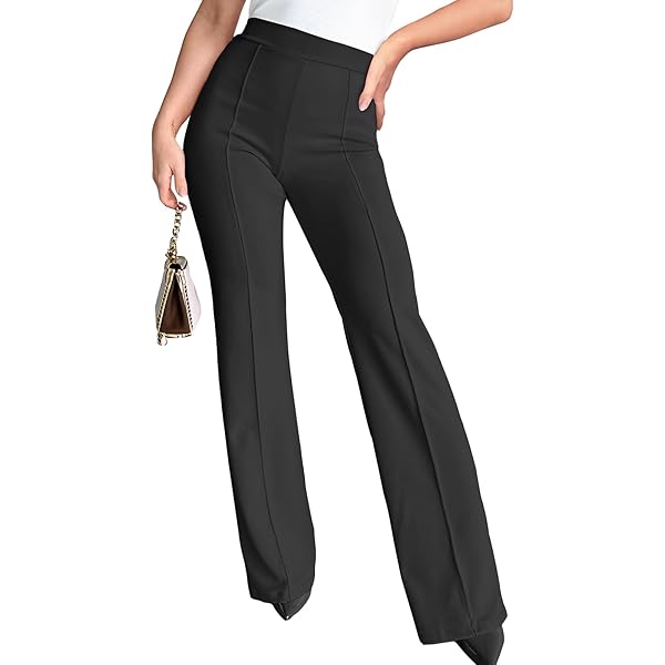 Agenlulu Women's Dress Pants High Waisted Bootcut Work Pants Stretchy  Business Casual Office Slacks with Pockets and Free Belt at Amazon Women's  Clothing store