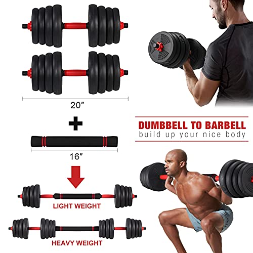 KAC 4 in 1 Adjustable Dumbbell Barbell Kettlebell Push Up Stand Set