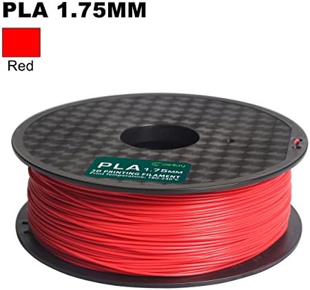 Century 3D PLA Printer Filament 1.75mm 1kg spool 2.2 pounds Dimensional Accuracy +/- 0.05 mm (Red)