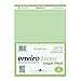 ROARING SPRING Enviroshades Recycled Colored Legal Pads, Green, 3 Pack, 8.5